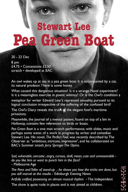 Pea Green Boat Flyer